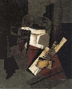 Juan Gris The still life having newspaper oil painting